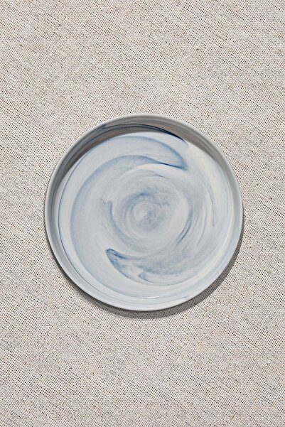 Paşabahçe Marble Porselen Pasta Tabağı Mavi