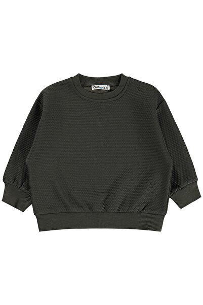 Civil Boys Hanorac din țesătură tip fagure pentru băieți |   Tricou Jacquard ...