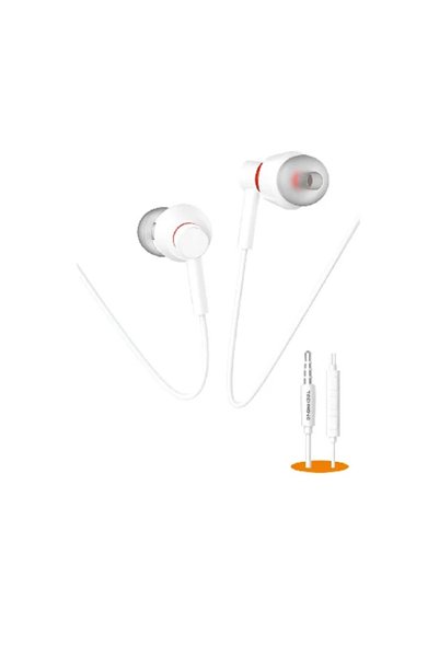 OEM Ενσύρματα ακουστικά με βύσμα 3.5mm TN-A064 σε λευκό χρώμα
