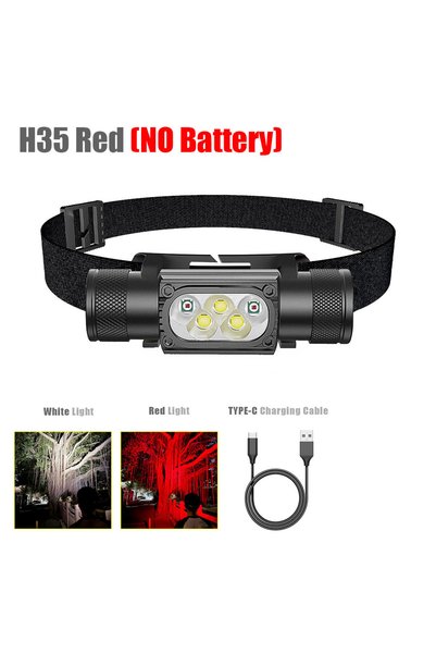 Choice No Battery H35 Red No Battery Red/Yellow/Blue/Green/Purple LED Mini He...