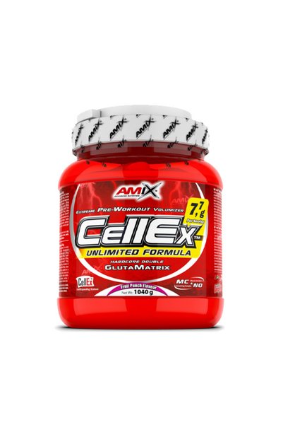 AMIX CellEx Unlimited Powder 1040g + Shaker - Pre-antrenament, Fruit Punch, 1 kg