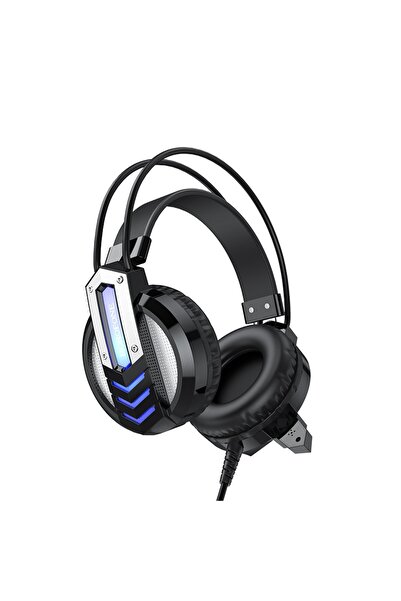 OEM Ενσύρματα ακουστικά Gaming με μικρόφωνο και LED USB + 3.5mm 2.4m Borofone...