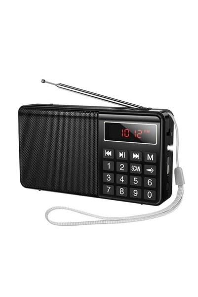 Hoco Επιτραπέζιο ραδιόφωνο μπαταρίας με Bluetooth και USB - μαύρο HI50