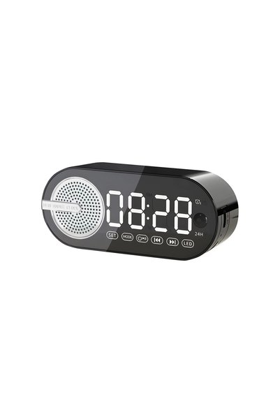 OEM Ψηφιακό ρολόι ξυπνητηριού LED με ασύρματο ηχείο και Bluetooth G-30 σε μαύ...