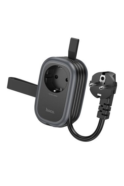 Hoco Επιτραπέζιος φορτιστής με Type-C + 2 θύρες USB και 1 πρίζα - καλώδιο 1.1...