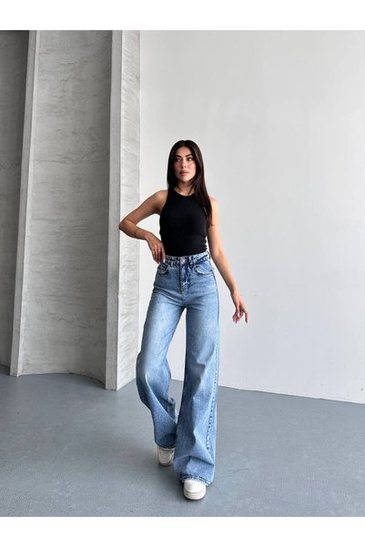 WOMKA Women's Wide Leg Jean Pants