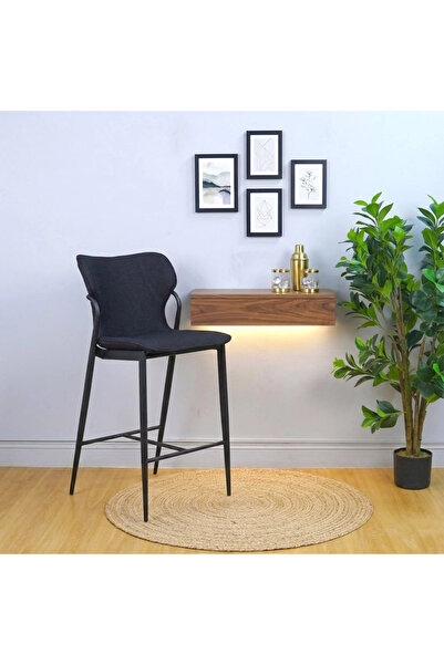 Generic Single Chair with a Luxurious Classic Design, Fabric - Black - 100X34...