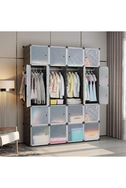 Generic Cube Wardrobe Clothes Closet DIY Storage Organizer Modular Closet Boo...