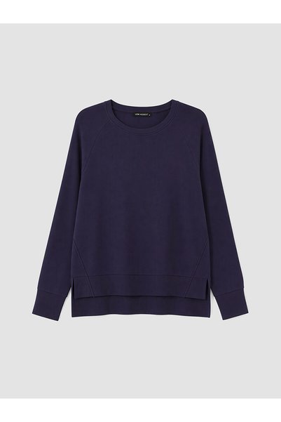 LC Waikiki Nevavm Farkıyla Lcw Modest Navy Blue Knitwear Plain Oval Neck Wome...