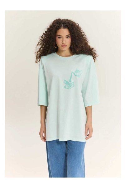 HEMITHEA Μπλουζάκι Σαχάρα (Ακουα) – Oversized T-shirt