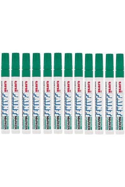Generic قلم تلوين برأس متوسط - أخضر (عبوة من 12 قطعة)