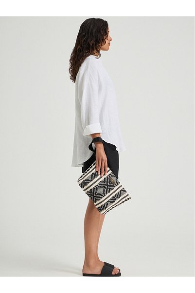SEA YOU SOON Sorrento Τσάντα Midi Clutch Μαύρη