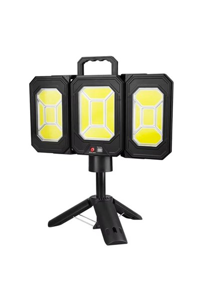 OEM Επαναφορτιζόμενο ηλιακό φωτιστικό Camping LED 360° με USB και Type-C