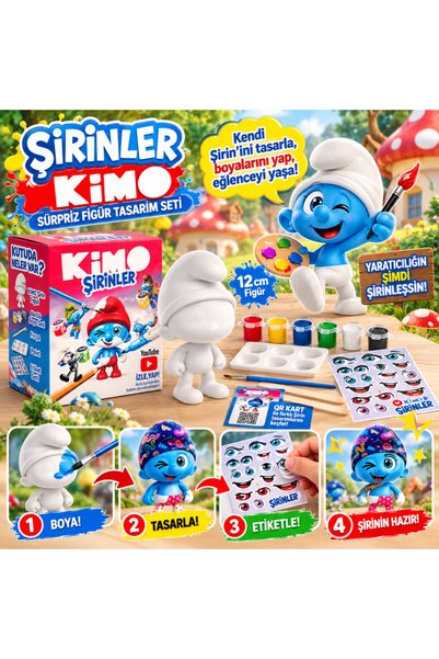 NW NessiWorld Kimo Şirinler Sürpriz Figür Tasarım Seti