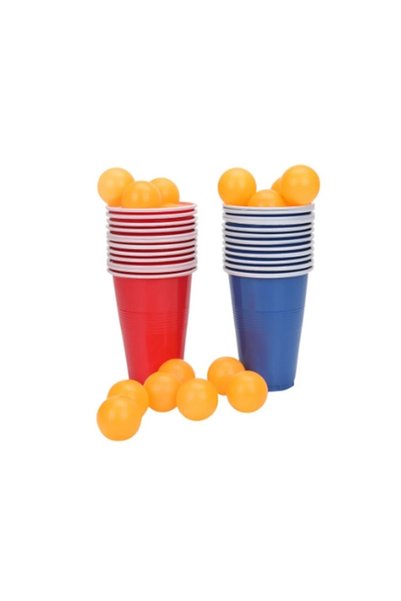 OEM Σετ παιχνιδιού Beer Pong με 24 ποτήρια και 24 μπαλάκια