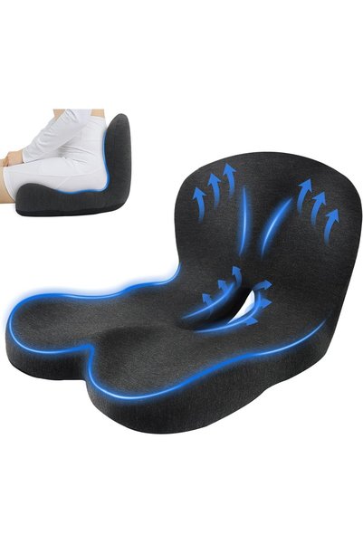 Generic Large Memory Coccyx Cushion, Tailbone Pad for Tailbone Pain Sciatica ...
