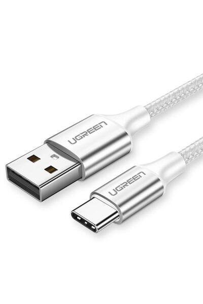 OEM Καλώδιο φόρτισης UGREEN US288 60409 USB σε USB-C 3m σε ασημί χρώμα