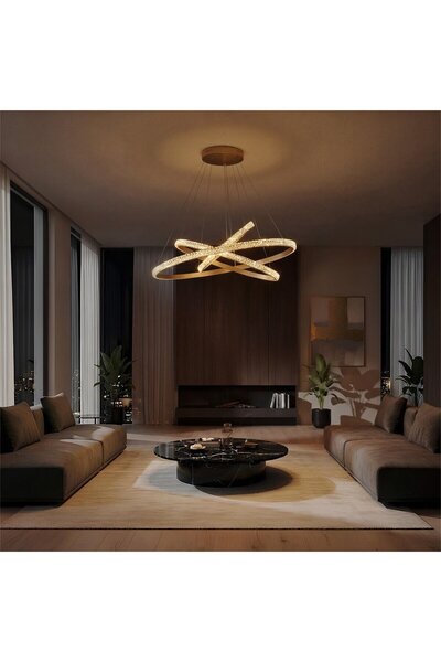 kelvo LIGHTING Kelvo Διαμαντένιο Κρεμαστό Φωτιστικό Οροφής LED 120W 12000lm 1...