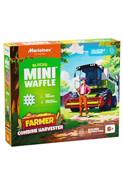 Marioinex Set de construcție Wafle FARMER Combine 60 de piese, set educativ