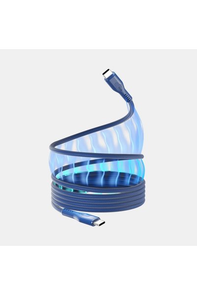 OEM STATIK MAGSTACK PRO καλώδιο φόρτισης USB-C σε USB-C 1m (3,3ft) Navy PUP-0...