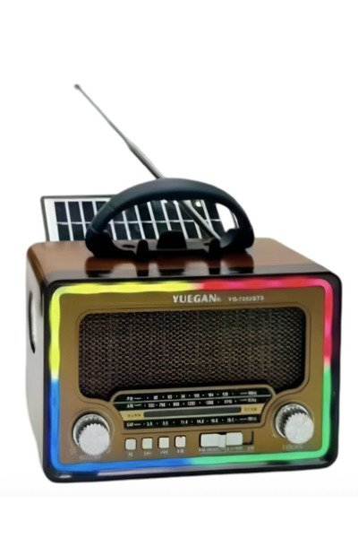 OEM Φορητό ραδιόφωνο Retro με Bluetooth και RGB φωτισμό Yuegan YG-7052BTS