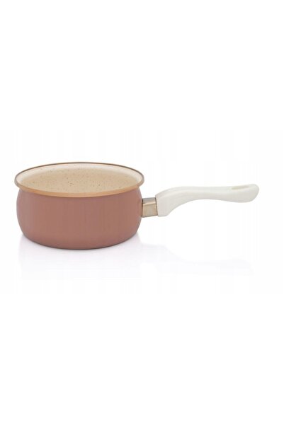 Metalac Vas rotund emailat Mocha Mousse 16 cm 1.5 L