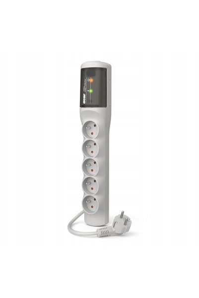 HSK DATA Acar XP Easy 1.5m gri prelungitor cu protecție la supratensiune W2336