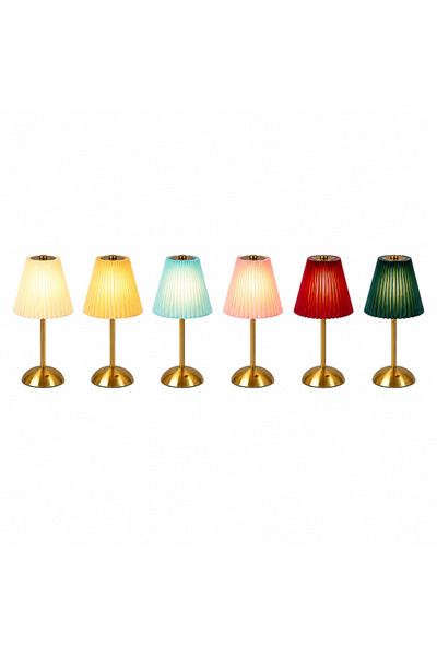 OEM Επαναφορτιζόμενο LED επιτραπέζιο φωτιστικό με υφασμάτινο καπέλο και Touch...