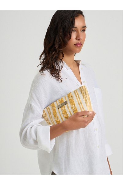 SEA YOU SOON Velassaru Τσάντα Mini Clutch Mustard