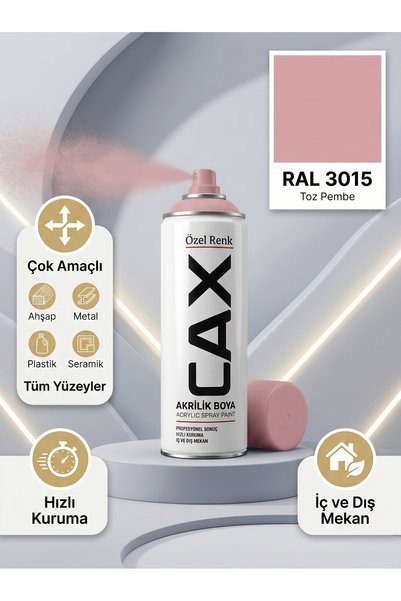 caxcolors CAX Çok Amaçlı Akrilik Sprey Boya 400 ml | Hızlı Kuruyan, Ahşap Met...