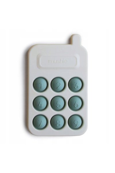 Mushie Telefon de jucărie senzorial Pop It Albastru Cambridge