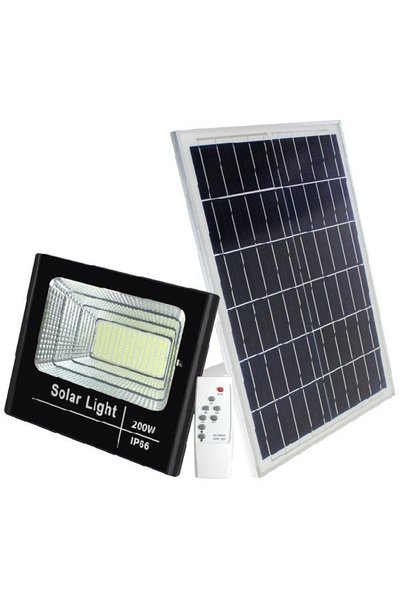 OEM Ηλιακός προβολέας LED 200W 136LED 6500K με τηλεχειριστήριο AB-T6200 Aerbes