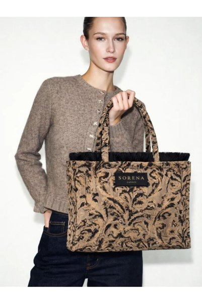 Sorena Arabella Τσάντα Tote Medium Μαύρη