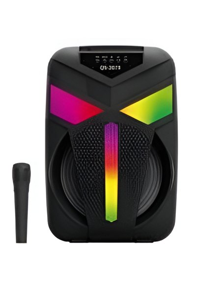 OEM Φορητό ηχείο καραόκε 8” Bluetooth 10W με RGB και μικρόφωνο Kimiso QS-2073