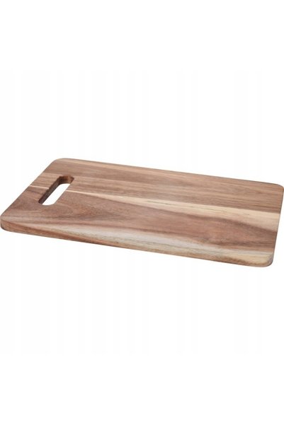 Excellent Tocător din lemn de salcâm 40x25x1.4 cm SOLID PENTRU SERVIREA GUSTA...