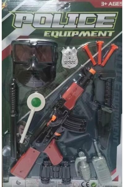 OEM Παιδικό σετ αστυνομικού Police Equipment με μάσκα, όπλο και αξεσουάρ 777-2