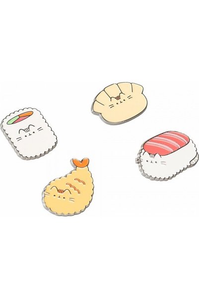 Erik Σετ 4 σηματοδοτημένων εικονογραφήσεων Pusheen Sushi ROLL
