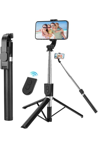 OEM Πτυσσόμενο Selfie Stick τρίποδο με ασύρματο χειριστήριο και περιστροφή 360°