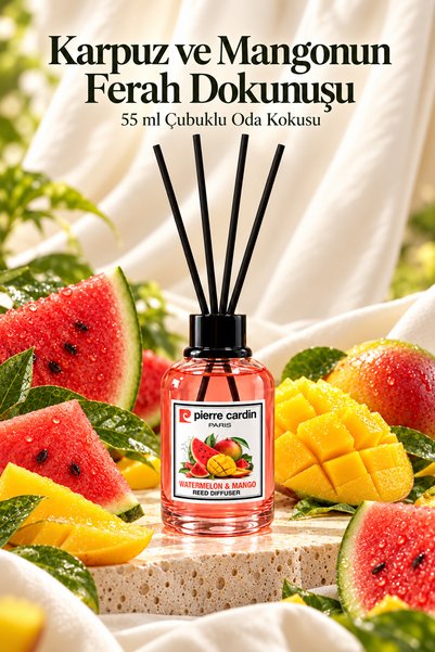 Pierre Cardin Reed Diffuser 55 ml Watermelon & Mango - Karpuz - Mango Oda Kokusu