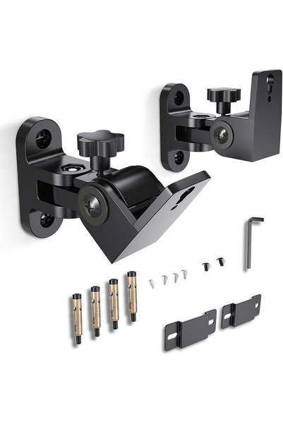 Generic 2 Pack Universal Speaker Wall Mounts for Bookshelf Speakers, Holds 32...