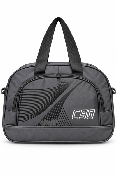 CAKARD C90 Unisex Küçük Boy Spor ve Seyahat Çantası – Suya Dayanıklı, Fermuarlı, Omuz Askılı El Çantası 45x30x15 cm Siyah