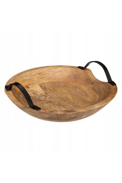 Atmosphera Bol decorativ din lemn pentru fructe și legume Ø30cm
