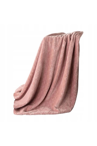 Eurofirany Pătură din microfibră 170 cm x 210 cm roz