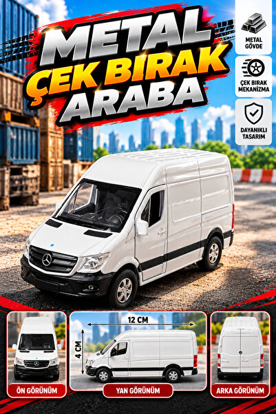 WELLY 1:32 Metal Çekbırak Mercedes Sprınter