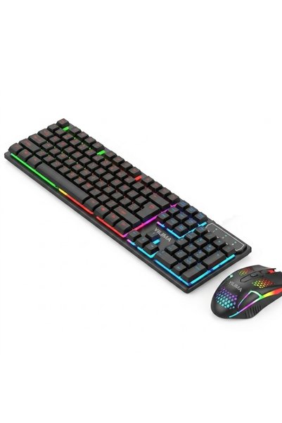 OEM Σετ ενσύρματο πληκτρολόγιο και ποντίκι RGB Yilima QS-603 Gaming