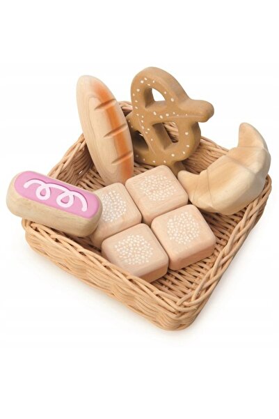 Tender Leaf Toys Coș de răchită cu pâine