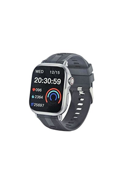 Andowl Ψηφιακό ρολόι Smart Watch με αθλητικές λειτουργίες V8 σε γκρι χρώμα