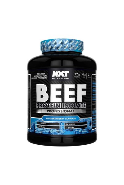 NXT Nutrition NXT Beef Protein Isolate Professional, Blue Raspberry Flavour, ...