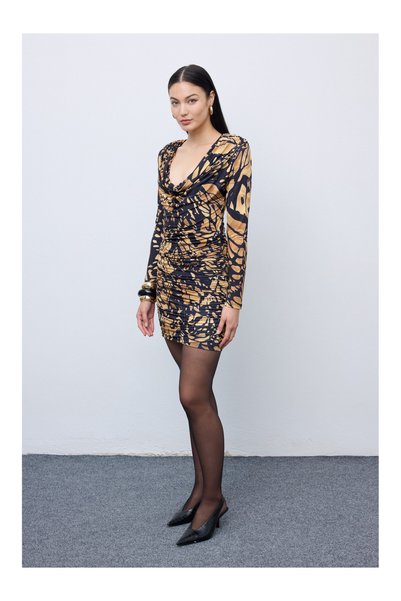 CIEL CONCEPT Butterfly Mosaic Μίνι Φόρεμα Jersey - M/L