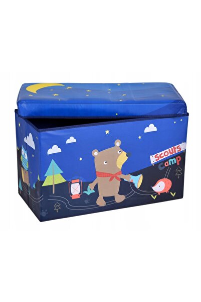 Gockowiak Cutie de depozitare jucării PUFA, ladă pliabilă, organizator portba...